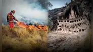 Incendios forestales en Perú ponen en peligro a más de 7 sitios arqueológicos en 8 regiones del país