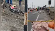 Padre e hijo mueren en accidente en la Panamericana sur cuando iban a bordo de una motocicleta