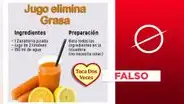 El jugo de zanahoria con limón no “elimina” la grasa corporal