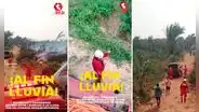 Bomberos lloran de emoción al ver primeras lluvias en la selva peruana