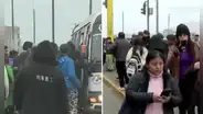 Pasajeros se ven afectados por el paro de transportistas tras amenazas de extorsionadores