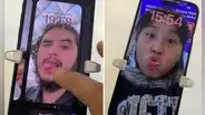 Joven va a Mall de SJL y descubre graciosas fotografías en iPhone de exhibición: clip es viral