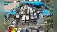 Incendio devora 25 buses y gremios piden anular ley procrimen