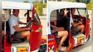 Hernán Barcos se luce en mototaxi ‘pirata’ durante sus vacaciones en Alianza Lima: “Humildad”