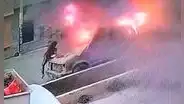Camioneta se incendia en Chiclayo con una mujer dentro: víctima terminó en estado crítico por quemaduras