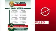 La PNP no publicó esta convocatoria laboral “con o sin experiencia” en septiembre de 2024