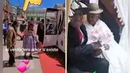 Pareja de adultos mayores cumplió su sueño de celebrar su matrimonio en lujosa limusina en Puno: “Amor eterno”