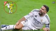 Dani Carvajal se rompió los ligamentos cruzados de la rodilla: así fueron sus gritos de dolor