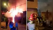 Puente Piedra: fuerte incendio en fábrica de la Panamericana Norte moviliza a 7 unidades de los Bomberos