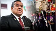 Gustavo Adrianzén fue abucheado en su ingreso a la iglesia de  las Nazarenas: Dina Boluarte no asistió a la misa