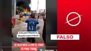 Video no expone incendio de bus en reciente paro nacional de transportistas