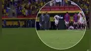 Filtran video de Marcos López derribando el monitor del VAR al finalizar el primer tiempo de Perú vs. Brasil