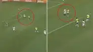 El furioso reclamo de Oliver Sonne a Joao Grimaldo en plena goleada de Brasil a Perú que pasó desapercibido