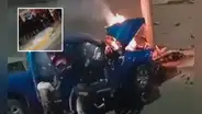 Chiclayo: un joven fallecido y tres heridos deja choque de camioneta contra panel publicitario