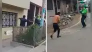 Hombre intenta atacar con cuchillo a policías en San Juan de Miraflores y termina reducido a balazos