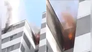 Incendio en Cercado de Lima consume departamento en el piso 11 de edificio en av. Óscar Benavides