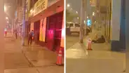 San Juan de Lurigancho: sujetos dejan bomba en la entrada de local que vende baterías para autos