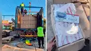 Incautan más de 5 millones de cigarrillos debajo de cartones reciclados en Puno