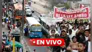 Paro nacional de transportistas en Perú EN VIVO: clases virtuales, regiones que acatarán y puntos de concentración