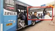 Rompen vidrios de bus que no se sumó al paro de transportistas: pasajeros resultaron ilesos
