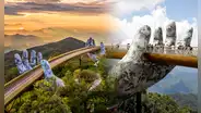 El puente con la "mano de Dios" al que varios turistas de EE. UU. visitan desde hace 6 años: sus dedos miden 2 metros