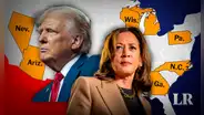 Los 7 ESTADOS CLAVE que definirían los resultados a favor de Trump o Kamala en las elecciones de Estados Unidos 2024