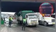 Puente Ricardo Palma es impactado por tercera vez: camión de cerveza se accidenta en vía que conecta SJL y Rímac