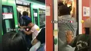 Captan a pasajeros empujando mochilas para cerrar puerta del Metro de Lima: “Al fondo hay sitio”