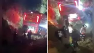 La Libertad: al menos 38 heridos tras despiste de bus con trabajadores de minera La Poderosa en Pataz