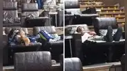 Tres peruanos van a cine VIP y los captan durmiendo sin medias: “Seguro vieron Jocker 2”