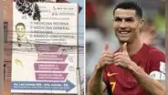 Policlínico peruano es furor por su épico cartel con Cristiano Ronaldo: “El CR7 doctor”
