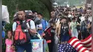 Miles de inmigrantes salen de México y se dirigen a Estados Unidos a una semana de las elecciones presidenciales