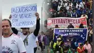 Paro de mototaxistas: trabajadores de 10 distritos de Lima protestan al Congreso por extorsiones