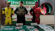 Rímac: policías disfrazados de Wolverine y Deadpool desarticulan clan familiar que vendía drogas