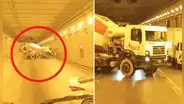 Fuga de gas en túnel de av. Néstor Gambetta en Callao genera congestión vehicular