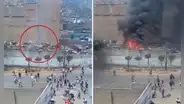 Así comenzó el incendio en La Victoria: imágenes revelan el caos en medio de un enfrentamiento de barristas