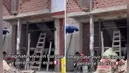 Albañiles construyen casa con poste de luz dentro y es viral en redes: “Lima potencia mundial”