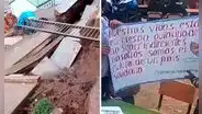 Niños estudian en patio de colegio tras colapso por lluvias en Pataz: "Nuestras vidas están en riesgo"