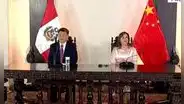 Presidente de China, Xi Jinping, y Dina Boluarte inauguraron el Megapuerto de Chancay desde el Palacio de Gobierno