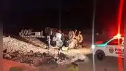 Trágico accidente en vía Arequipa-Puno: un muerto y un herido atrapado en camión de minerales que volcó