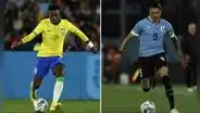 Alineaciones Brasil vs Uruguay: formaciones para el partido por las Eliminatorias 2026