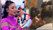 Pamela Franco roba apasionado beso a Christian Cueva a salida de concierto: pareja se mostró cariñosa en local nocturno