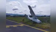 Piloto salva de morir luego de que la avioneta que manejaba se despistara por fuertes vientos en Tarapoto