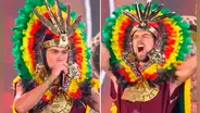 ¡Todo un inca! Peruano Mickael Peña asombró con espectacular traje típico en la preliminar del Mister World 2024