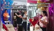 Familia celebró dos cumpleaños de forma simultánea y es viral: “Creatividad peruana"