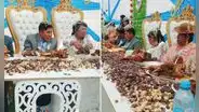 Matrimonio puneño deslumbra a sus invitados con espectacular banquete: "Es solo la entrada"