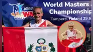 El atleta peruano de 82 años que compitió en carrera internacional llevando las cenizas de su esposa