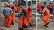 Obrero peruano impresiona a sus compañeros de trabajo con huayno: “Esa es la actitud”