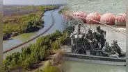 Texas instala nueva línea de boyas en el Río Bravo para detener el cruce de inmigrantes indocumentados hacia EE. UU.