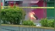 Detonan en vivo en TV granada que extorsionadores dejaron cerca de centro comercial de San Juan de Miraflores